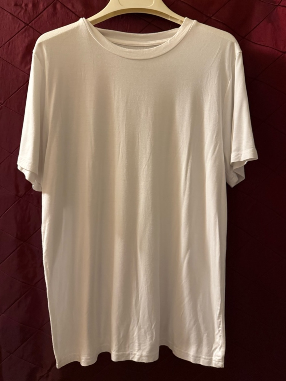 MeUndies Women’s White Modal Short Sleeve Crew Neck Tee Shirt Size L